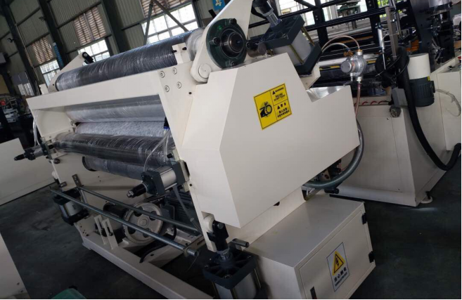 PLC Wallboard Rewinding Toilet Tissue Making Machine 7.5KW 2 Stands