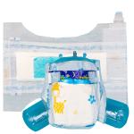Blue ADL Newborn Baby Diapers Large Size 520*320mm Breathable Absorption
