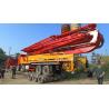 Buy cheap Red Concrete Pump Truck 56m Truck Mounted Pump Heavy Equipment Concrete Boom Pump from wholesalers