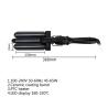 Buy cheap 3 Barrel Temperature Adjustable Electric Hair Curler Hair Waver Curling Iron Ceramic Tourmaline from wholesalers