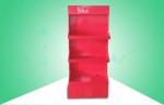Eco Friendly Red cardboard pop displays Three Shelve To Sell Nightgown & Toys