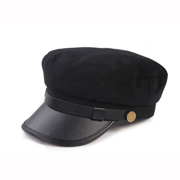 Buy cheap Plain Military Peaked Cap / Short Brim Military Cap 56-60cm Size Eco Friendly from wholesalers