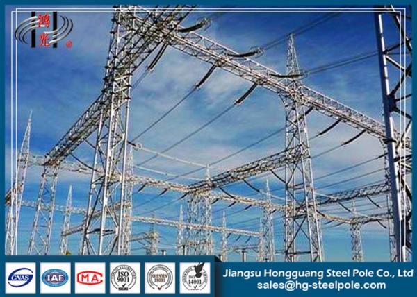 Buy cheap 10KV Hot Dip Galvanized Electrical Power Substation Steel Structures from wholesalers
