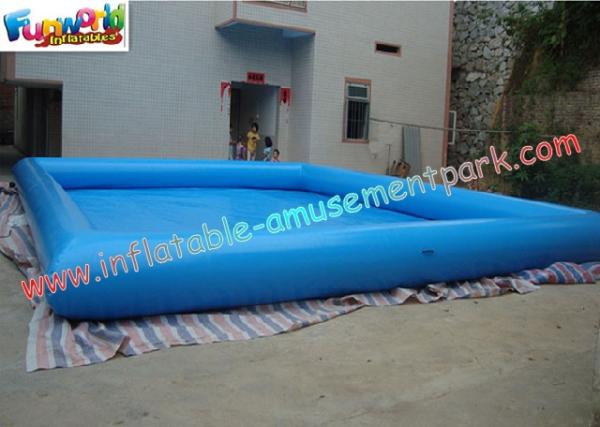 Buy cheap Customized Commercial Grade Blue PVC Tarpaulin Outdoor Inflatable Water Pools from wholesalers
