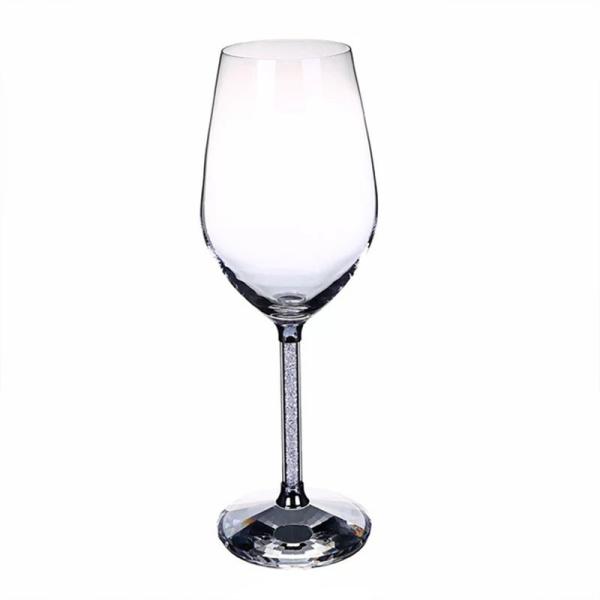Buy cheap Long Stem Wine Glasses Vintage 350ml 470ml Polished Embossed Wine Goblets from wholesalers