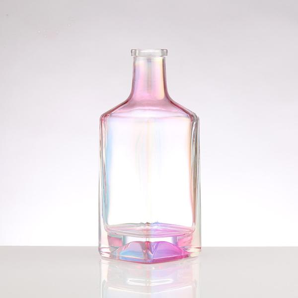 Buy cheap Custom Colored Electroplating Wine Bottle in Blue Pink Red Grey for Spirit and Brandy from wholesalers