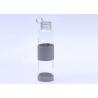 Buy cheap Round Glass Drinking Bottle With Silicone Sleeve Heat Resistant Feature from wholesalers