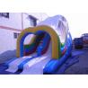 Buy cheap commercial outdoor Wave Inflatable Slip n Slide With Roof / Large Bounce House from wholesalers