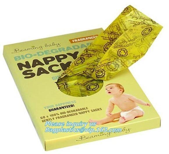 Buy cheap Scented Baby Disposable Diaper Refill Bags, Diaper waste Bags,Unscented,Anti-Microbial, En13432 home compost biodegradab from wholesalers