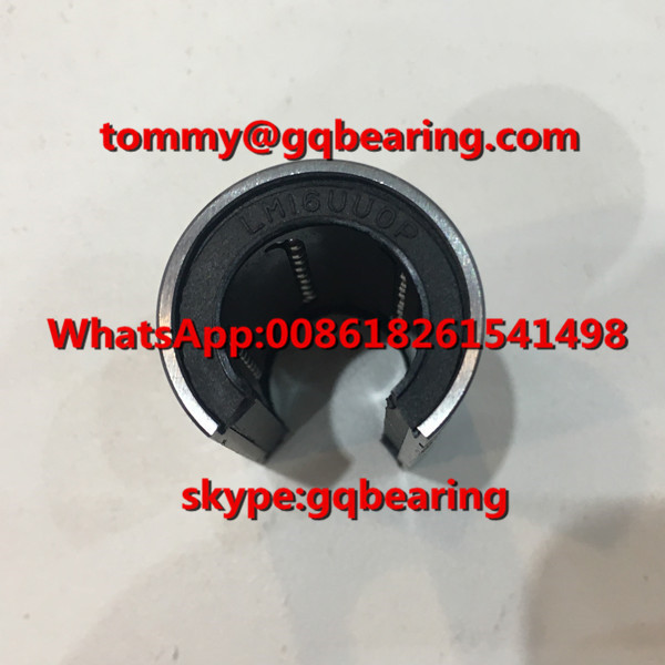 Chrome Steel Material LM16UUOP Open Type Linear Ball Bearing Rubber Sealed Linear Bushing