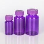 Highly Customized 4oz PET Capsule Bottle of Orange Black Plastic Nutrition
