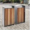 Buy cheap Modern H1055mm 38L Wooden Recycling Bin For Public from wholesalers