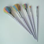 5PCS Cosmetic Makeup Brush Set Personalized Colorful Synthetic Hair Plastic