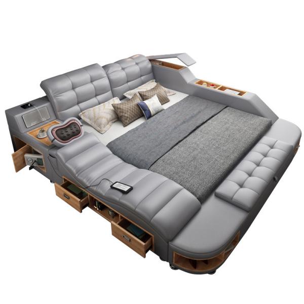 Buy cheap ISO9001 King Queen Size Platform Bed Frame Multifunctional Bedroom Furniture from wholesalers