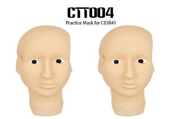 Buy cheap OEM / ODM Skin color 3D Rubber Permanent Makeup Practice Head Mask With Open Eyes from wholesalers