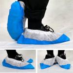 Half Coated Protective Disposable Shoe Covers Anti - Static For Cleanroom