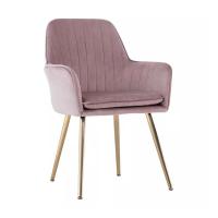 Buy cheap Nordic Style SH76cm Modern Metal Dining Chairs Purple Wear Resistance product