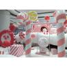 Buy cheap Oversize Shop Display Christmas Decorations Pink And White Fiberglass Candy from wholesalers