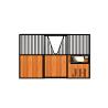 Buy cheap Hight Quality bamboo horse stalls horse stables in black coating from wholesalers
