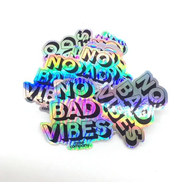 Buy cheap Custom Make Waterproof Rainbow Die Cut Holographic Sticker Label For Laptop Car from wholesalers