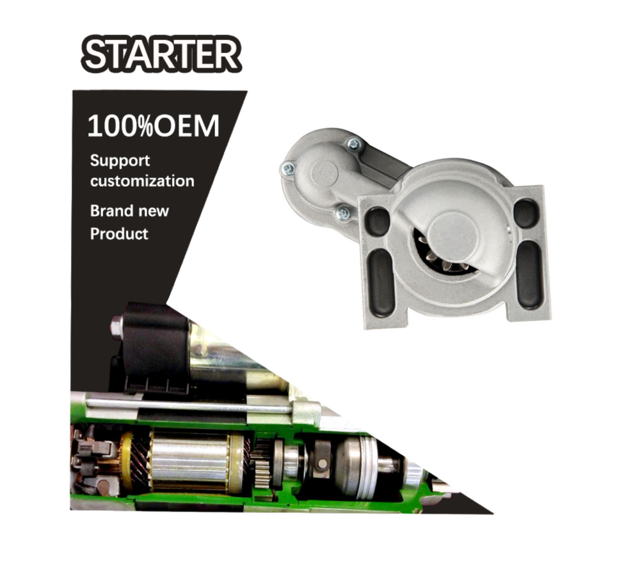 12V 9T CCW STARTER 10455513, 10455516, 8000335, 8000870 1280007480, 2280002640 1457809 E7194-63010, E7194-63012
