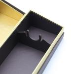 Food Grade Wine Gift Boxes Cardboard With Gold Foil Glossy Lamination Printing