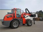 4WD Telescopic Wheel Loader With Earth Auger Extended Boom Forklift