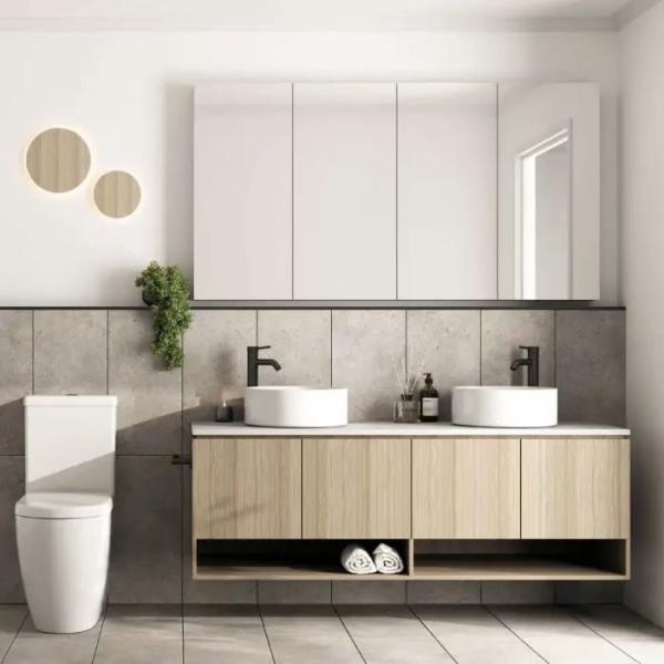 Buy cheap Wall Monted 800MM Contemporary Bathroom Cabinets Single Sink Bathroom Vanity from wholesalers