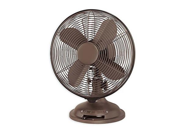 Buy cheap 12" Retro Desk Fan With 3 Blade Full Copper Motor 90 Degree Oscillation from wholesalers
