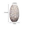 Buy cheap FDA Golden Decorated 20.6cm Crystal Decorative Glass Vases from wholesalers