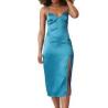 Buy cheap Backless Satin Slip Dress Custom Sexy Party Dress For Women from wholesalers