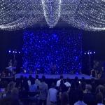 8CH Christmas Star Curtain Lights IP33 Rated For Stage Backdrop DJ Blue White