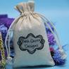 Buy cheap Natural Color Embroidery Muslin Cotton Gift Bag 10x12cm from wholesalers