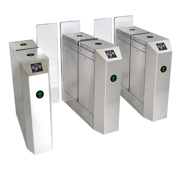 Buy cheap 24V DC Motor Acrylic Glass Sliding Turnstile Barrier Gate CE from wholesalers