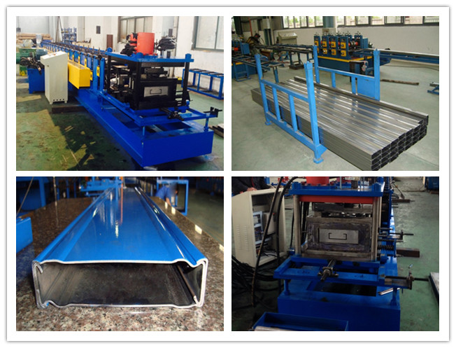Galvanized Coil Steel Shelving Box Beam Rack Roll Forming Machine With Wall Plate Chain Drive