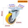 Buy cheap EDL Light Duty 2.5inch 80kg Aluminum Plate Caster by Rigid, Swivel and Brake type from wholesalers