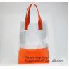 Buy cheap Vinyl Transparent PVC Gusset Bag Plastic Tote Shopping Bag For Packaging TPU Laser Makeup Handbag PVC Cosmetic Shopping from wholesalers