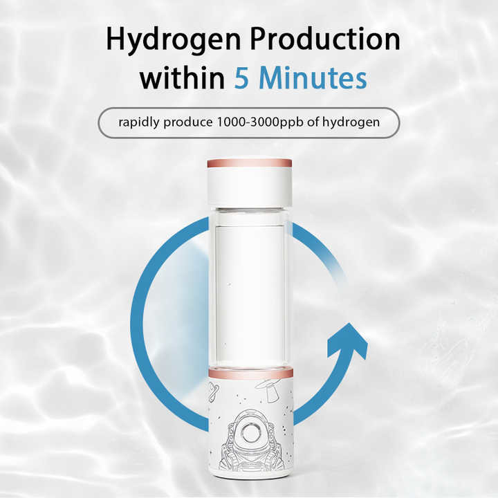 Commercial Hydrogen Glass Water Bottle Hydrogen Rich Water Cup 310ml