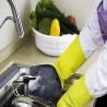 Buy cheap Rubber Cleaning Gloves With Sponge And Scouring Pad Waterproof Free Size For Houeshold from wholesalers