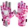 Buy cheap Custom Fingerless Safety Gloves Uv Sun Upf 50+ Spf 50+ Camo Fishing Gloves from wholesalers