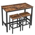Wooden Bar Table and Stools, Bar Set for Sale, Bar Table and Chairs, Kitchen