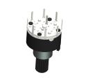 Buy cheap Channel Selecting Band Electronic Rotary Switch 2 Pole 2 Position RS16211-2P2T from wholesalers