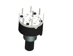 Wholesale Channel Selecting Band Electronic Rotary Switch 2 Pole 2 Position RS16211-2P2T from china suppliers
