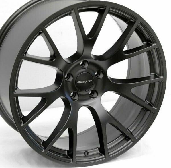 Buy cheap 20x9 Rims Satin Black Wheels Hellcat Style Fit Challenger Charger 300C RWD from wholesalers