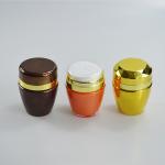Acrylic Cap 30g Acrylic Cream Vacuum Bottle Press Style Airless Pump Jars for