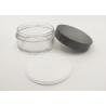Buy cheap 50g Black Cap PET Plastic Lotion Jars Transparent Color FDA Certification from wholesalers