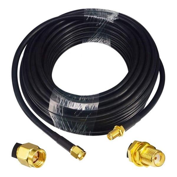 Buy cheap Male to Female RG174 RG178 RG316 RG58 Assembly RF Jumper Antenna Coaxial Cable from wholesalers