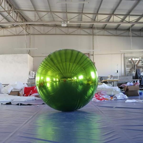 Buy cheap Party Stage Advertising Christmas Decoration Reflective Giant Silver PVC Inflatable Mirror Ball from wholesalers