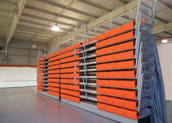 Buy cheap Spectator Retractable Grandstands Telescopic Seating System Wall Attached Unit For Gyms from wholesalers