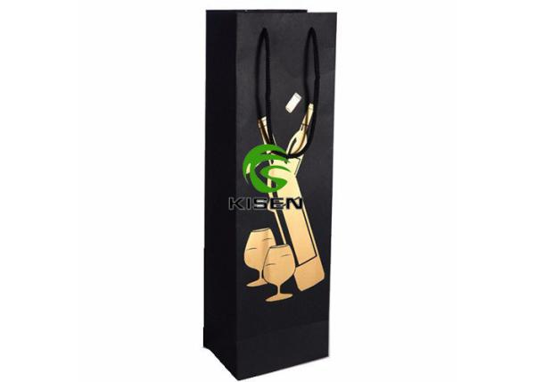 Buy cheap Long Wine Bottle Gift Bag Customized Size , Any Color Paper Wine Gift Bags from wholesalers